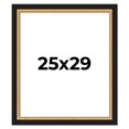 thumbnail image 1 of 25x29 Frame Gold Real Wood Picture Frame Width 2.25 Inches | Interior Frame Depth 0.5 Inches |, 1 of 8