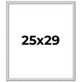 thumbnail image 1 of 25x29 Frame Silver Inner Slope Bevel Picture Frame | 1 Inch Moulding Width | 0.75 Inch Rabbet Depth, 1 of 8