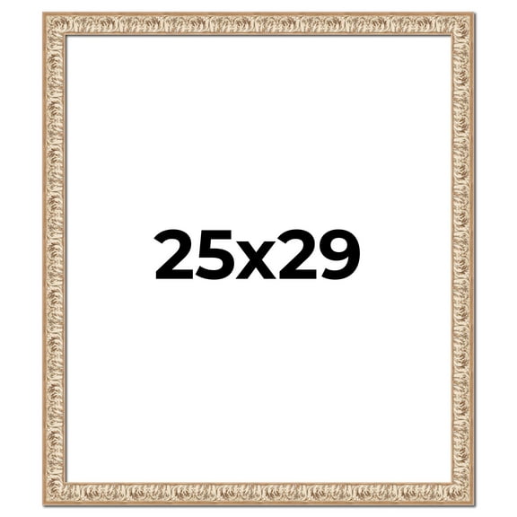 25x29 Frame White Real Wood Picture Frame Width 1.5 inches | Interior Frame Depth 0.5 inches |