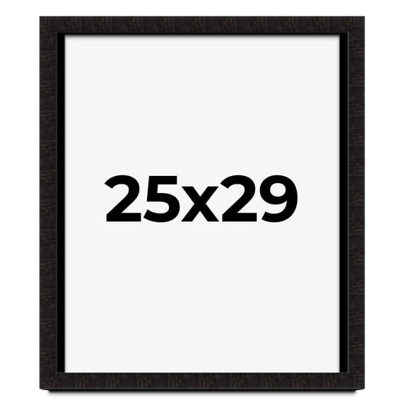 25x29 Shadow Box Black Solid Wood Display Picture Frame | 1 Inch Rabbet Depth | | 1.375 Inch