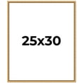thumbnail image 1 of 25x30 Frame Beaded Gold Solid Wood Picture Frame | 0.75 Inches Moulding Width | Liscio Oro, 1 of 8