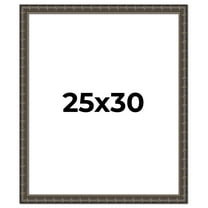 25x30 Frame Black Bamboo Solid Wood Picture Frame Width 1.5 Inches | Interior Frame Depth 0.5