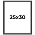 thumbnail image 1 of 25x30 Frame Black Real Wood Picture Frame Width 1.25 inches | Interior Frame Depth 0.5 inches |, 1 of 8