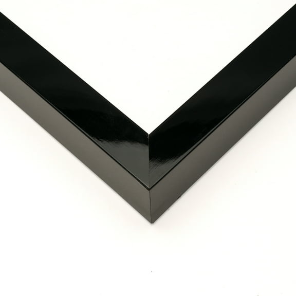 25x30 Shadow Box Frame Black Gloss 1.375 Inch Deep 1 Inch Wide Polished Black Gloss Mirror Shine