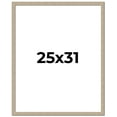thumbnail image 1 of 25x31 Frame Grey Solid Wood Picture Frame Width 1 Inches | Interior Frame Depth 0.5 Inches |, 1 of 8