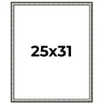 thumbnail image 1 of 25x31 Frame Silver Real Wood Picture Frame Width 1.125 Inches | Interior Frame Depth 0.5 Inches |, 1 of 8