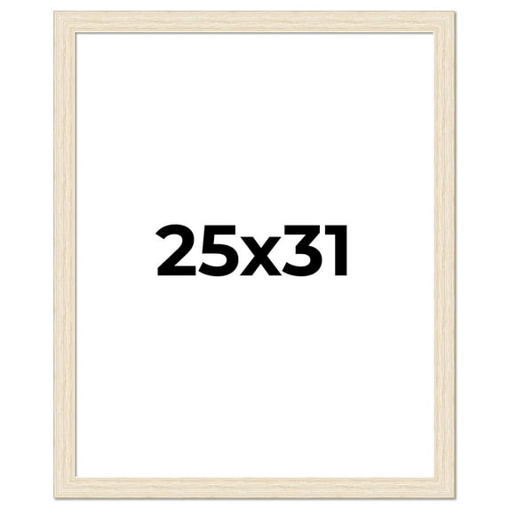 25x31 Frame White Real Wood Picture Frame Width 1.5 inches | Interior Frame Depth 0.5 inches | Barn