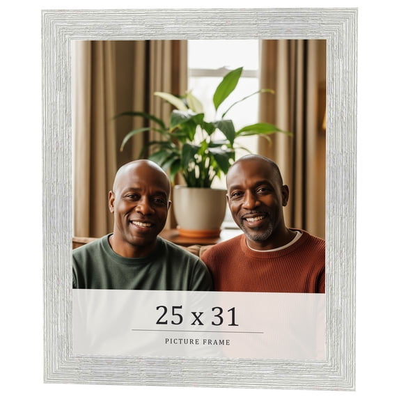 25x31 Frame White Real Wood Picture Frame Width 1.5 inches | Interior Frame Depth 0.5 inches | Barn