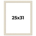 thumbnail image 1 of 25x31 Frame White Real Wood Picture Frame Width 1.75 inches | Interior Frame Depth 0.5 inches |, 1 of 8