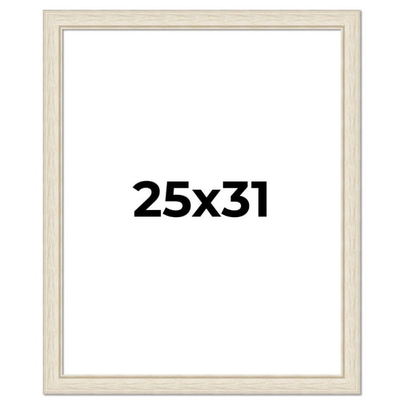 25x31 Frame White Real Wood Picture Frame Width 1.75 inches | Interior Frame Depth 0.5 inches |