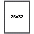 thumbnail image 1 of 25x32 Frame Black Real Wood Picture Frame Width 1.25 inches | Interior Frame Depth 0.5 inches |, 1 of 8