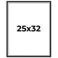thumbnail image 1 of 25x32 Frame Black & Silver Solid Wood Picture Frame Width 1.25 Inches | Interior Depth 0.75 Inches, 1 of 8