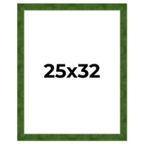 25x32 Frame Green Burl Solid Wood Picture Frame | 1.75 Inches Moulding Width | Interior Frame Depth
