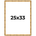 thumbnail image 1 of 25x33 Frame Gold Bamboo Picture Frame - Complete Modern Photo Frame Includes UV Acrylic Shatter, 1 of 8