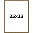 thumbnail image 1 of 25x33 Frame Gold Picture Frame - Complete Modern Photo Frame Includes UV Acrylic Shatter Guard, 1 of 8