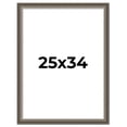 thumbnail image 1 of 25x34 Frame Brown Solid Wood Picture Frame | 1.75 Inch Moulding Width | Austin Frame Complete with, 1 of 8
