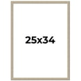 thumbnail image 1 of 25x34 Frame Grey Solid Wood Picture Frame Width 1 Inches | Interior Frame Depth 0.5 Inches |, 1 of 8