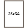 thumbnail image 1 of 25x34 Frame Silver Real Wood Picture Frame Width 1.25 Inches | Interior Frame Depth 0.5 Inches |, 1 of 8