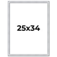 thumbnail image 1 of 25x34 Frame Sterling Silver Solid Wood Picture Frame | 1.25 Inch Moulding Width | 0.75 Inch, 1 of 8