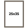 thumbnail image 1 of 25x35 Frame Brown Solid Wood Picture Frame | 1.75 Inch Moulding Width | Austin Frame Complete with, 1 of 8