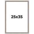 thumbnail image 1 of 25x35 Frame Grey Real Wood Picture Frame Width 1.25 inches | Interior Frame Depth 0.5 inches | Hans, 1 of 8