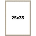 thumbnail image 1 of 25x35 Frame Grey Solid Wood Picture Frame Width 1 Inches | Interior Frame Depth 0.5 Inches |, 1 of 8