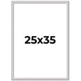 thumbnail image 1 of 25x35 Frame Silver Inner Slope Bevel Picture Frame | 1 Inch Moulding Width | 0.75 Inch Rabbet Depth, 1 of 8
