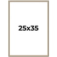 thumbnail image 1 of 25x35 Frame Silver Real Wood Picture Frame Width 0.75 Inches | Interior Frame Depth 0.5 Inches |, 1 of 8