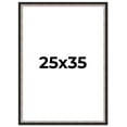 thumbnail image 1 of 25x35 Frame Silver Real Wood Picture Frame Width 1.25 Inches | Interior Frame Depth 0.75 Inches |, 1 of 8