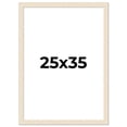thumbnail image 1 of 25x35 Frame White Barnwood Picture Frame - Modern Photo Frame Includes UV Acrylic Shatter Guard, 1 of 8