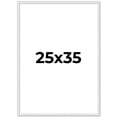 thumbnail image 1 of 25x35 Frame White Real Wood Picture Frame Width 0.75 inches | Interior Frame Depth 0.5 inches |, 1 of 8