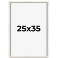 thumbnail image 1 of 25x35 Shadow Box Cream of Wheat White Washed Display Frame | 0.875 Inches Deep Solid Wood Shadowbox, 1 of 8