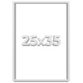 thumbnail image 1 of 25x35 Shadow Box Frame White | 2 Inches Deep Real Wood Contemporary Shadowbox Display Frame | UV, 1 of 8