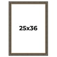 thumbnail image 1 of 25x36 Frame Black Real Wood Picture Frame Width 2 inches | Interior Frame Depth 0.5 inches | Fitz, 1 of 8