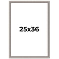 thumbnail image 1 of 25x36 Frame Grey Real Wood Picture Frame Width 1.25 inches | Interior Frame Depth 0.5 inches | Hans, 1 of 8