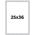 thumbnail image 1 of 25x36 Frame Sterling Silver Solid Wood Picture Frame | 1.25 Inch Moulding Width | 0.75 Inch, 1 of 8
