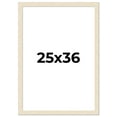 thumbnail image 1 of 25x36 Frame White Real Wood Picture Frame Width 1.5 inches | Interior Frame Depth 0.5 inches | Barn, 1 of 8