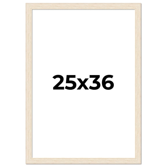 25x36 Frame White Real Wood Picture Frame Width 1.5 inches | Interior Frame Depth 0.5 inches | Barn