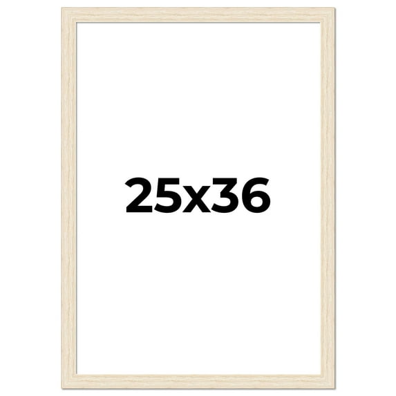 25x36 Frame White Real Wood Picture Frame Width 1.5 inches | Interior Frame Depth 0.5 inches | Barn