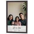 thumbnail image 1 of 25x36 Rustic Brown Real Wood Picture Frame Width 0.75 inches | Interior Frame Depth 0.5 inches |, 1 of 8