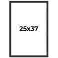 thumbnail image 1 of 25x37 Frame Black Real Wood Picture Frame Width 1.25 Inches | Interior Frame Depth 0.5 Inches |, 1 of 8