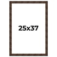 thumbnail image 1 of 25x37 Frame Brown Burl Real Wood Picture Frame Width 1.625 Inches | Interior Frame Depth 0.5 Inches, 1 of 8