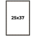 thumbnail image 1 of 25x37 Frame Silver Real Wood Picture Frame Width 1.25 Inches | Interior Frame Depth 0.75 Inches |, 1 of 8