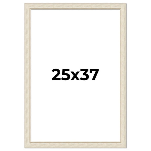 25x37 Frame White Real Wood Picture Frame Width 1.75 inches | Interior Frame Depth 0.5 inches |