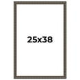 thumbnail image 1 of 25x38 Frame Black Bamboo Solid Wood Picture Frame Width 1.5 Inches | Interior Frame Depth 0.5, 1 of 8