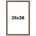 thumbnail image 1 of 25x38 Frame Brown Distressed Barnwood Picture Frame | Rustic Farmhouse Photo Frame Includes UV, 1 of 8