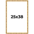 thumbnail image 1 of 25x38 Frame Gold Bamboo Solid Wood Picture Frame | 1 Inch Moulding Width | Interior Frame Depth, 1 of 8
