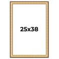 thumbnail image 1 of 25x38 Frame Gold Plein Aire Solid Wood Picture Frame Width 2 Inches | Interior Frame Depth 0.5, 1 of 8