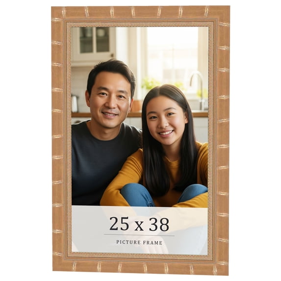 25x38 Frame Gold Real Wood Picture Frame Width 1.5 inches | Interior Frame Depth 0.5 inches |