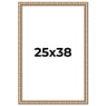 thumbnail image 1 of 25x38 Frame Silver Real Wood Picture Frame Width 1.5 inches | Interior Frame Depth 0.5 inches |, 1 of 8